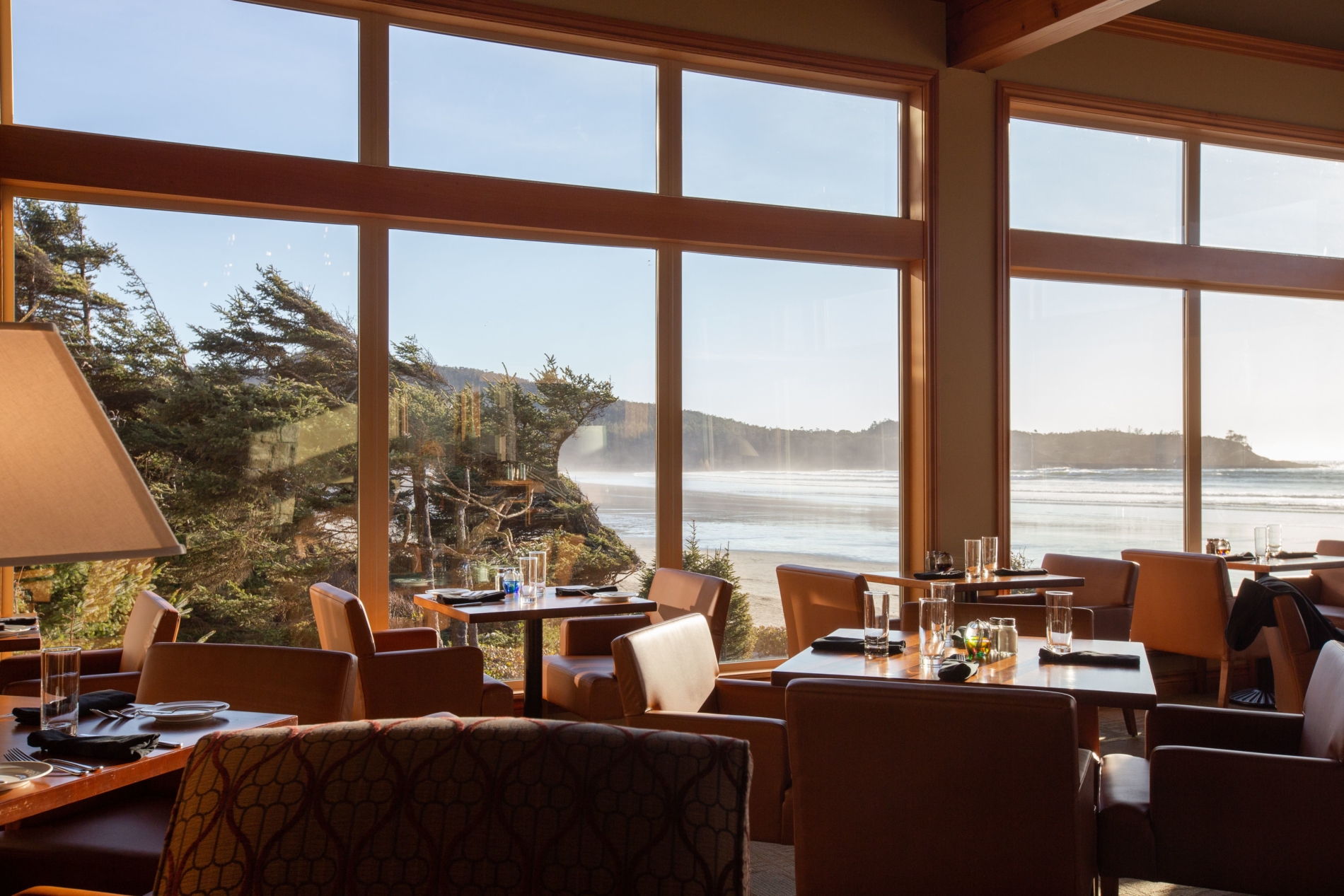 Ausblick aus dem Restaurant auf den Pacific